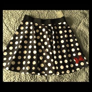 New! Disney Minnie Skirt Polka Dots Size M